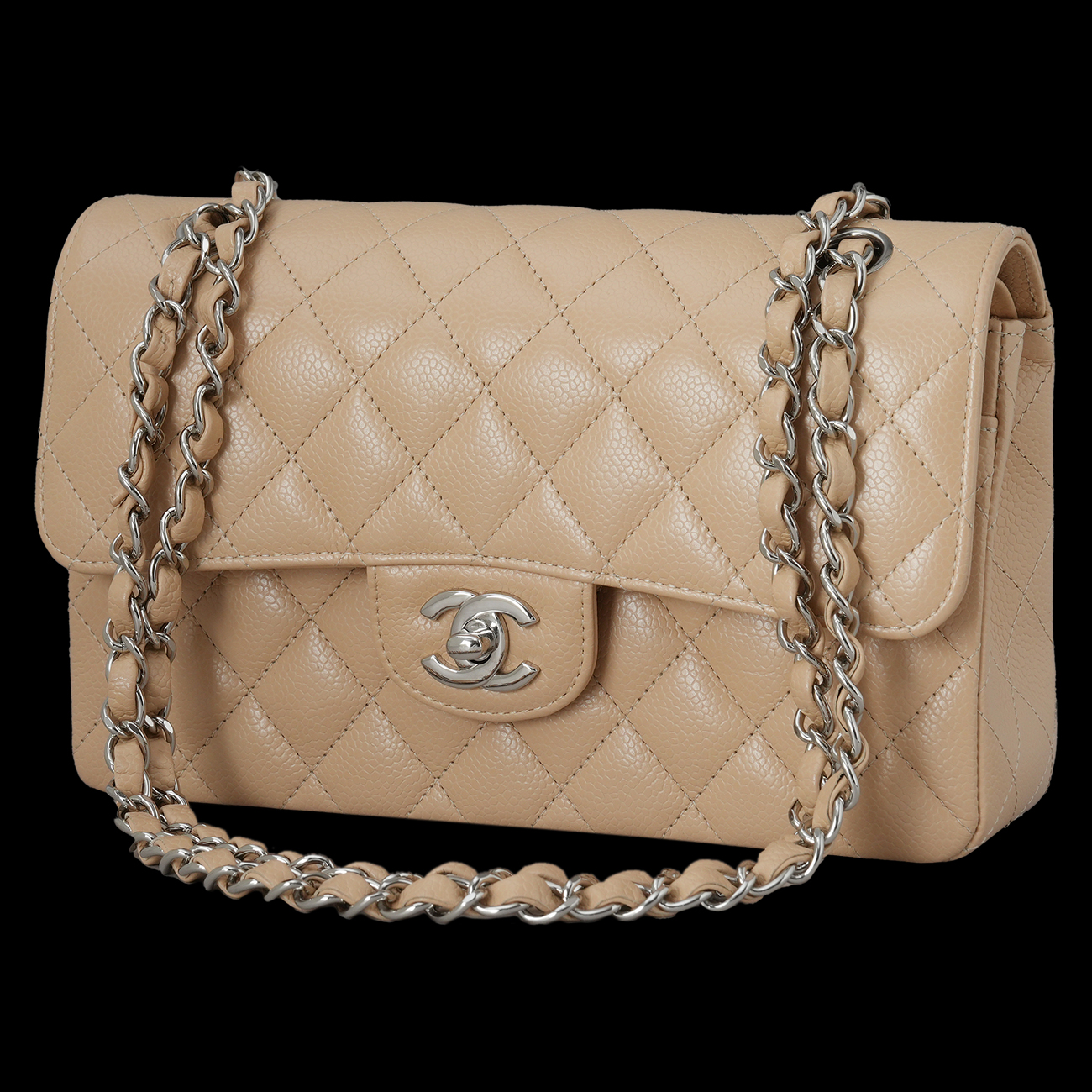 CHANEL(USED)샤넬 A01113 캐비어 클래식 스몰 플랩백