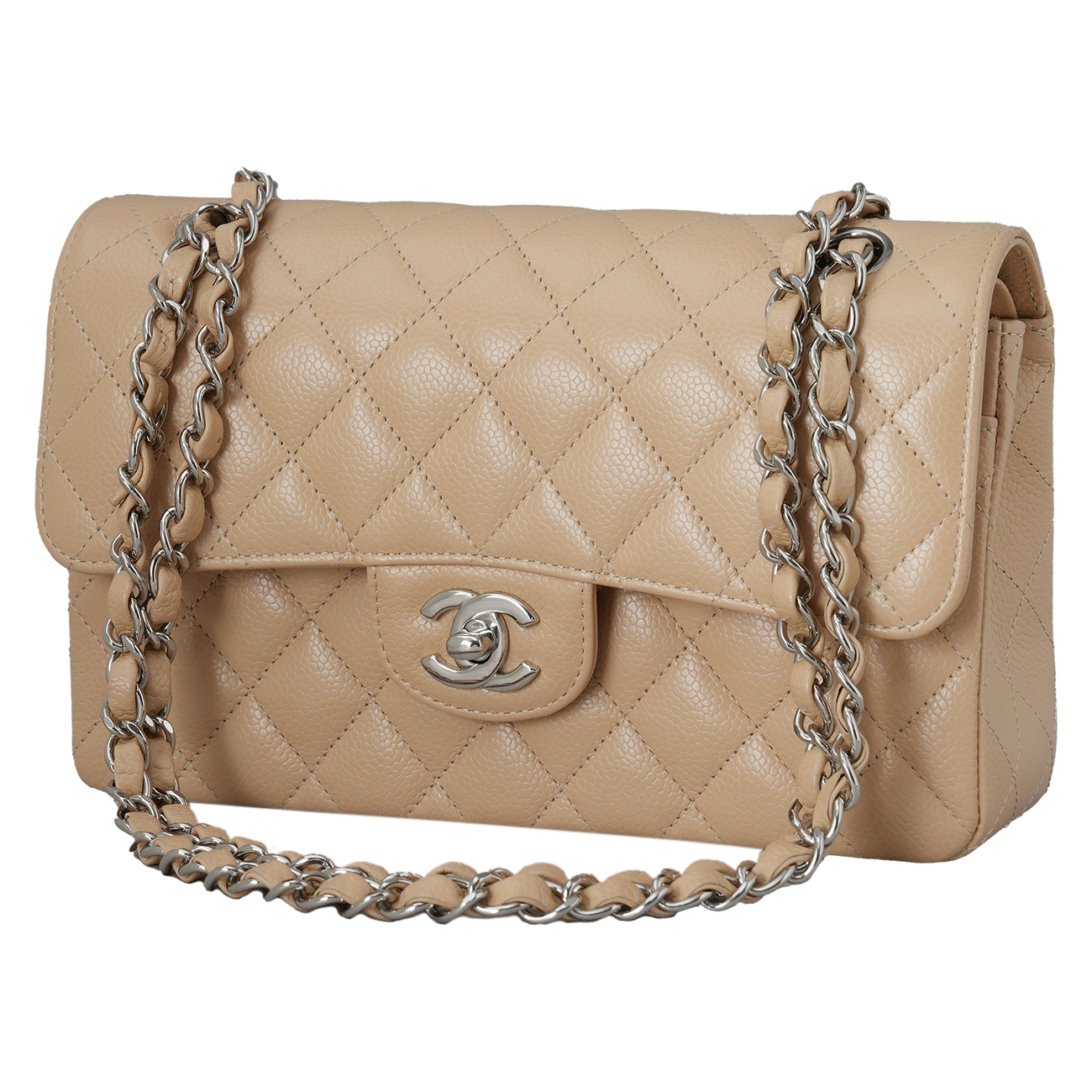 CHANEL(USED)샤넬 A01113 캐비어 클래식 스몰 플랩백
