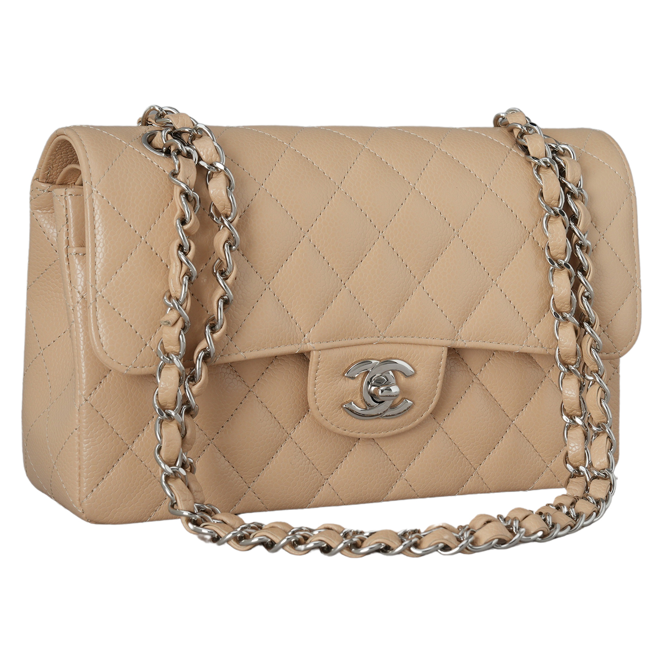 CHANEL(USED)샤넬 A01113 캐비어 클래식 스몰 플랩백