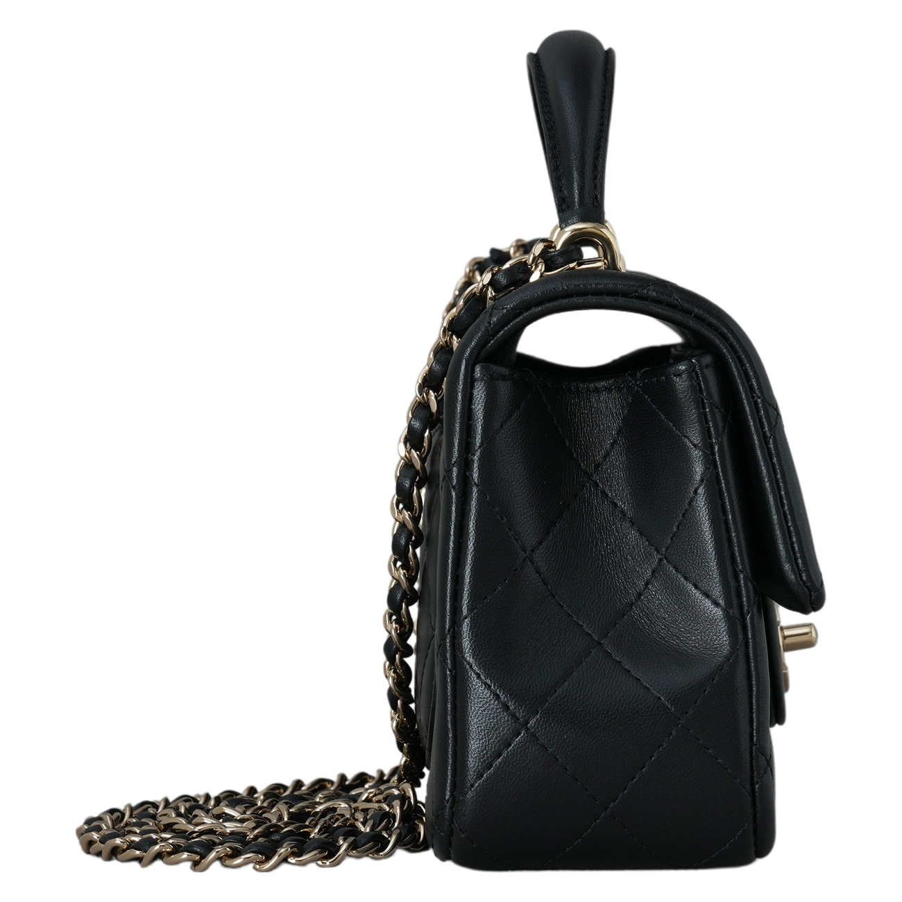 CHANEL(USED)샤넬 AS2431 뉴미니 탑핸들백
