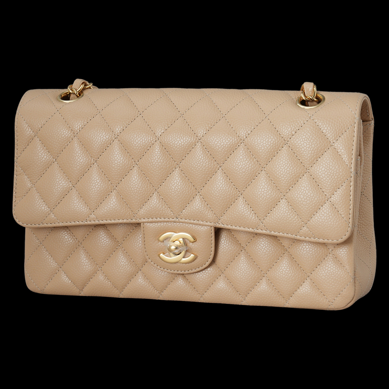 CHANEL(USED)샤넬 캐비어 클래식 미듐 플랩백
