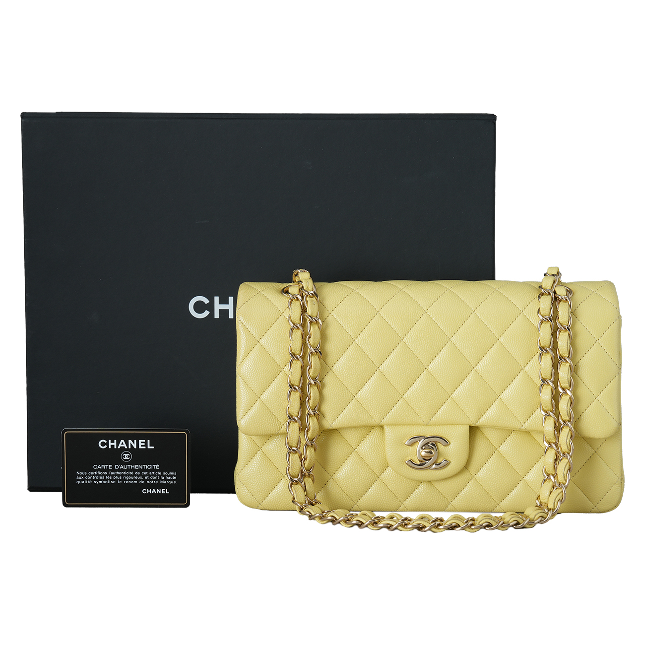 CHANEL(USED)샤넬 캐비어 클래식 미듐 플랩백