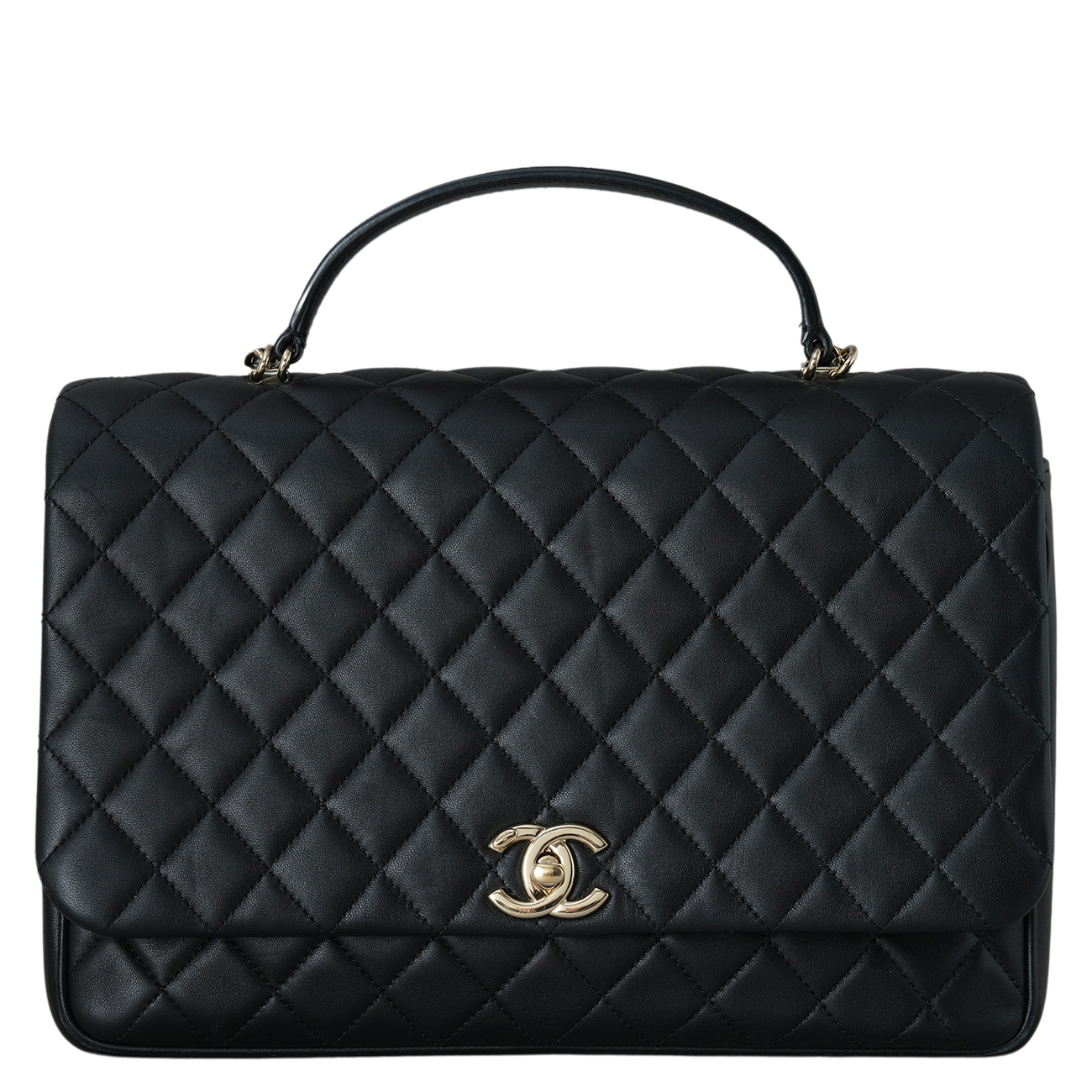 CHANEL(USED)샤넬 시즌 탑핸들 체인 플랩백