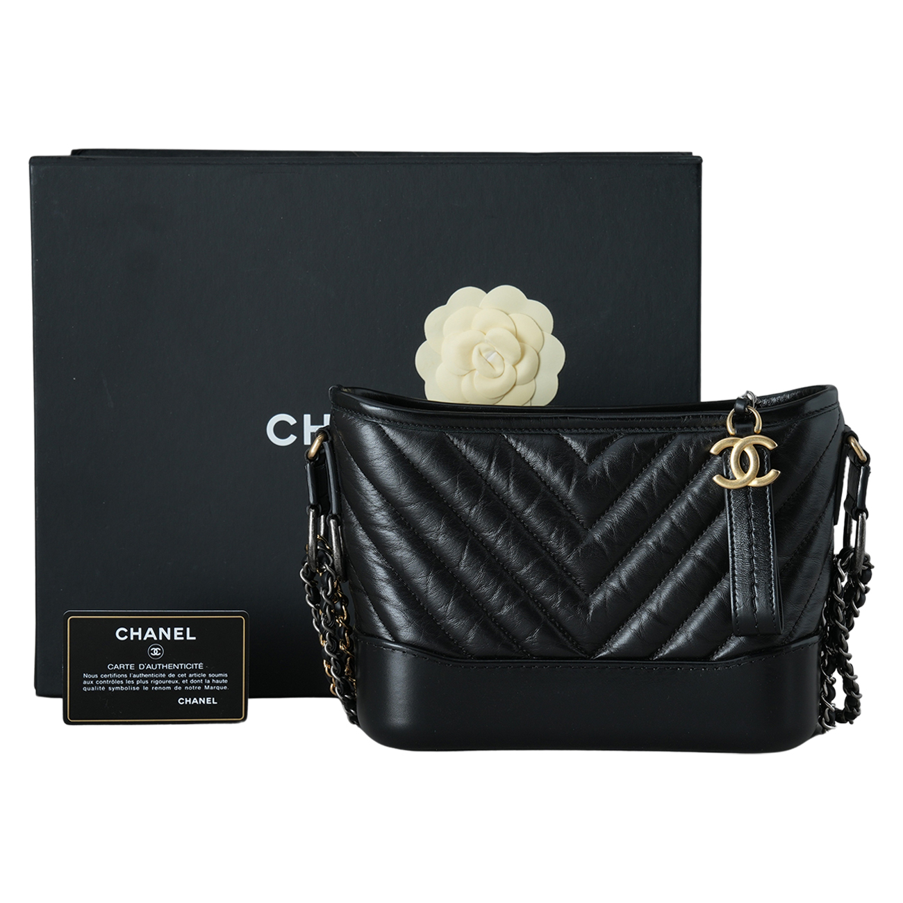 CHANEL(USED)샤넬 쉐브론 가브리엘 호보 스몰