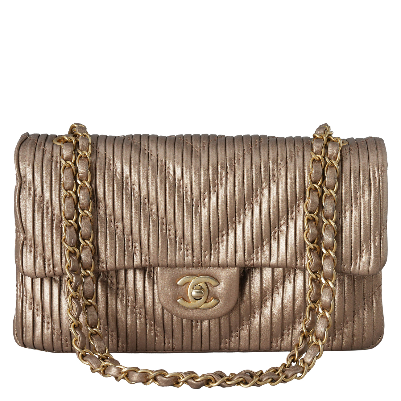 CHANEL(USED)샤넬 시즌 클래식 미듐 플랩백
