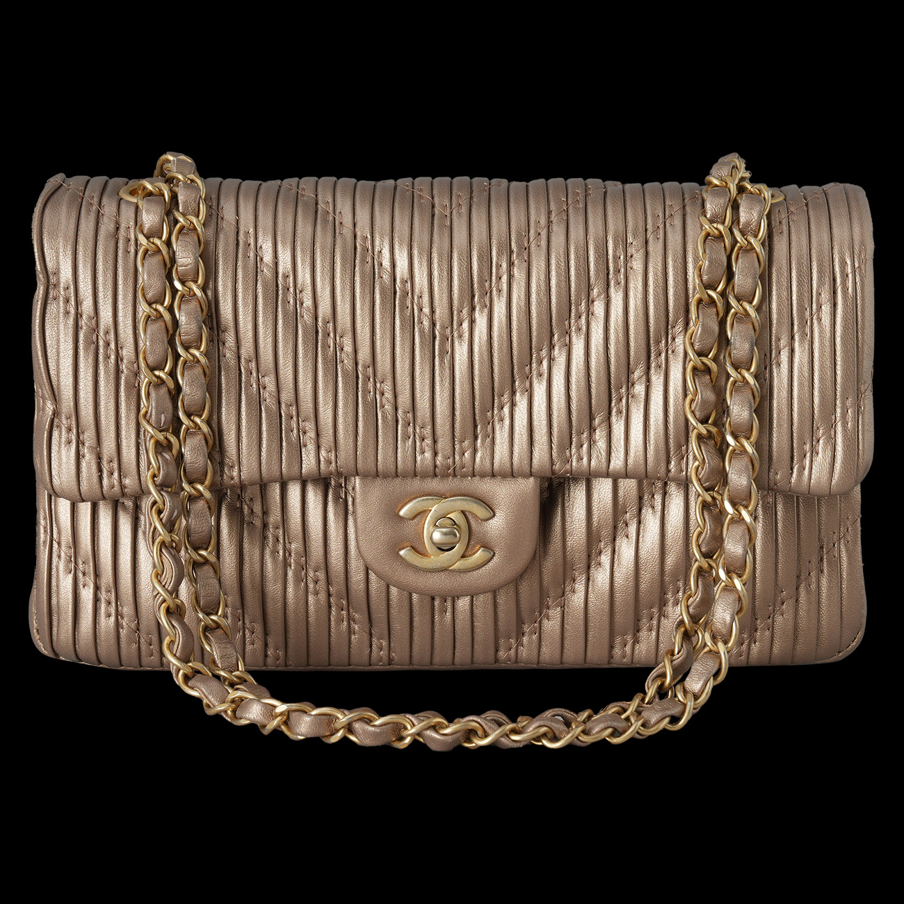 CHANEL(USED)샤넬 시즌 클래식 미듐 플랩백
