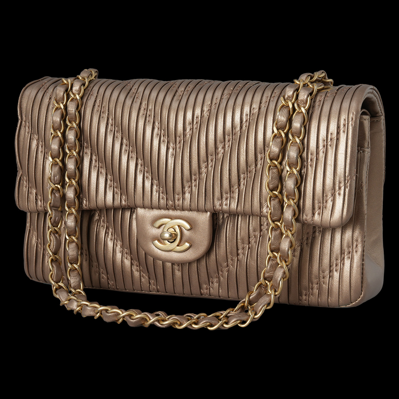 CHANEL(USED)샤넬 시즌 클래식 미듐 플랩백