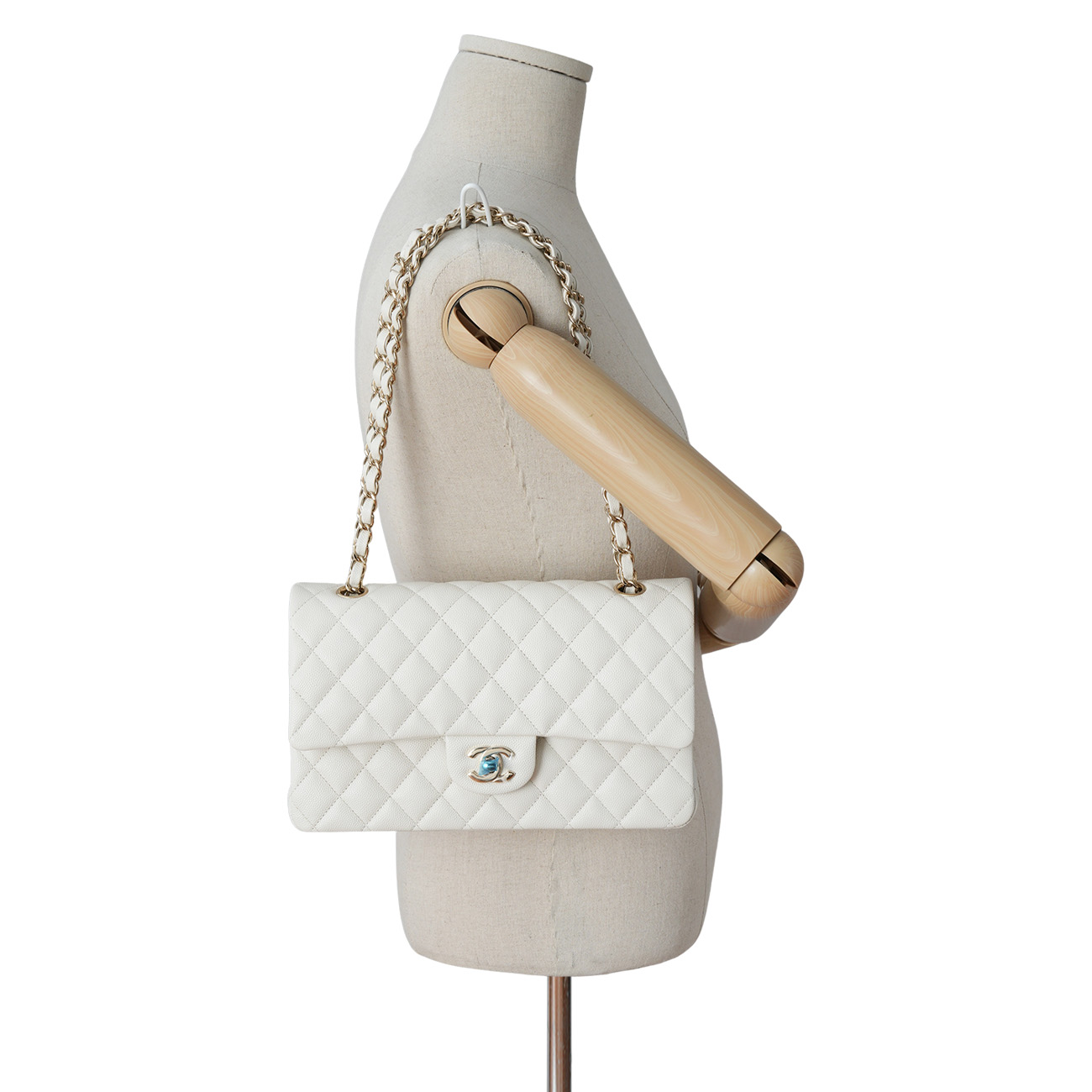 CHANEL(USED)샤넬 캐비어 클래식 미듐 플랩백