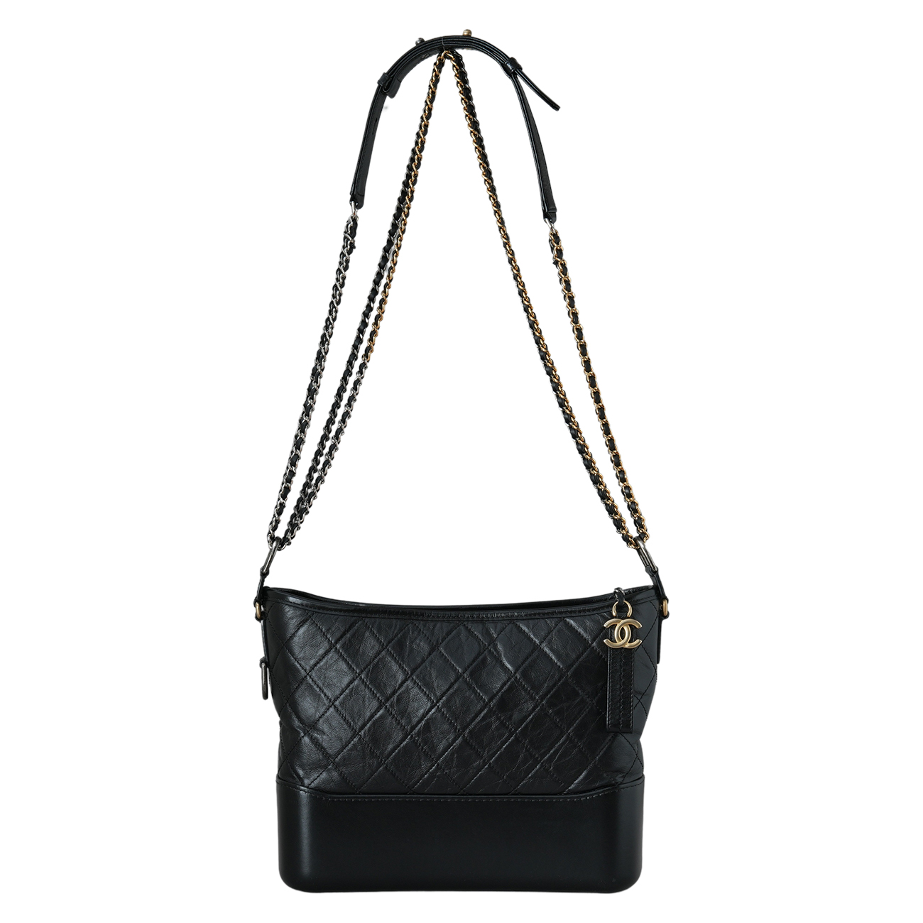 CHANEL(USED)샤넬 A93824 가브리엘 호보 미듐