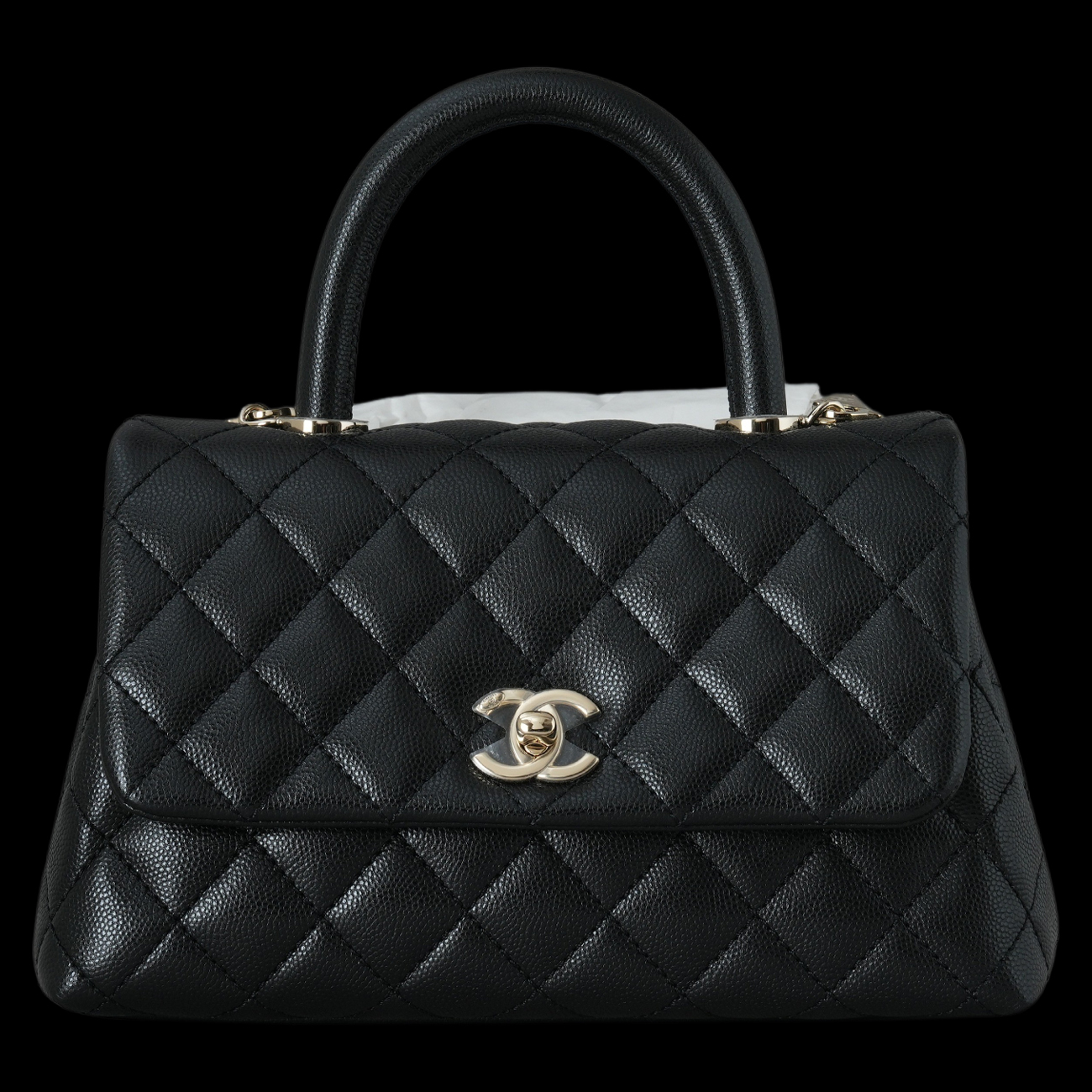 CHANEL(USED)샤넬 캐비어 코코핸들 스몰