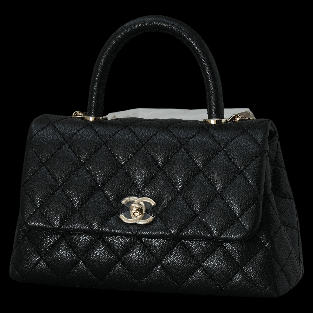 CHANEL(USED)샤넬 캐비어 코코핸들 스몰
