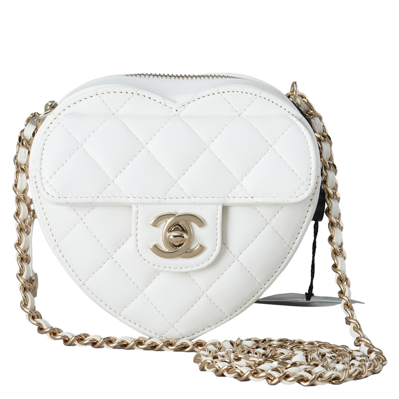 CHANEL(USED)샤넬 AP2784 램스킨 하트백 스몰