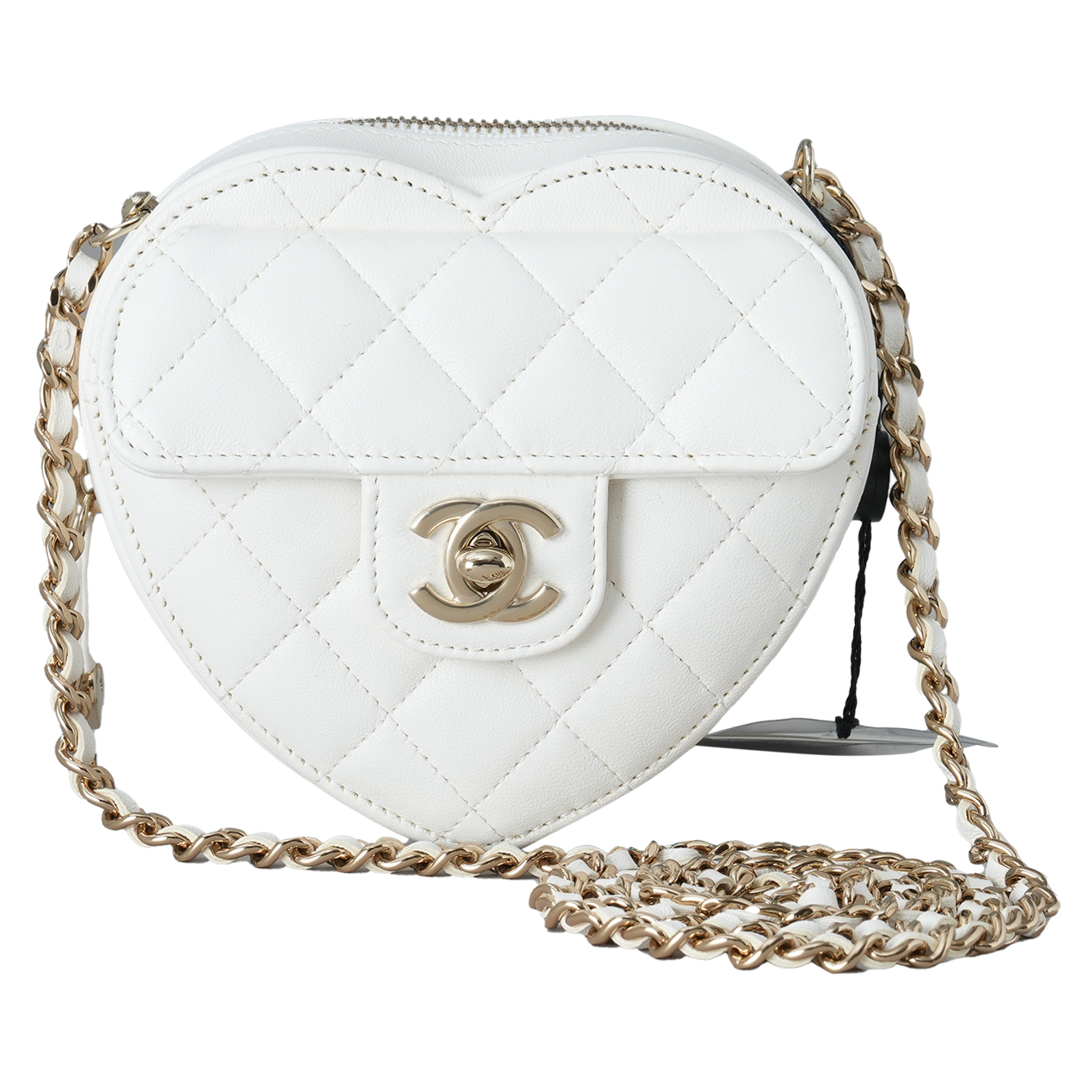 CHANEL(USED)샤넬 AP2784 램스킨 하트백 스몰