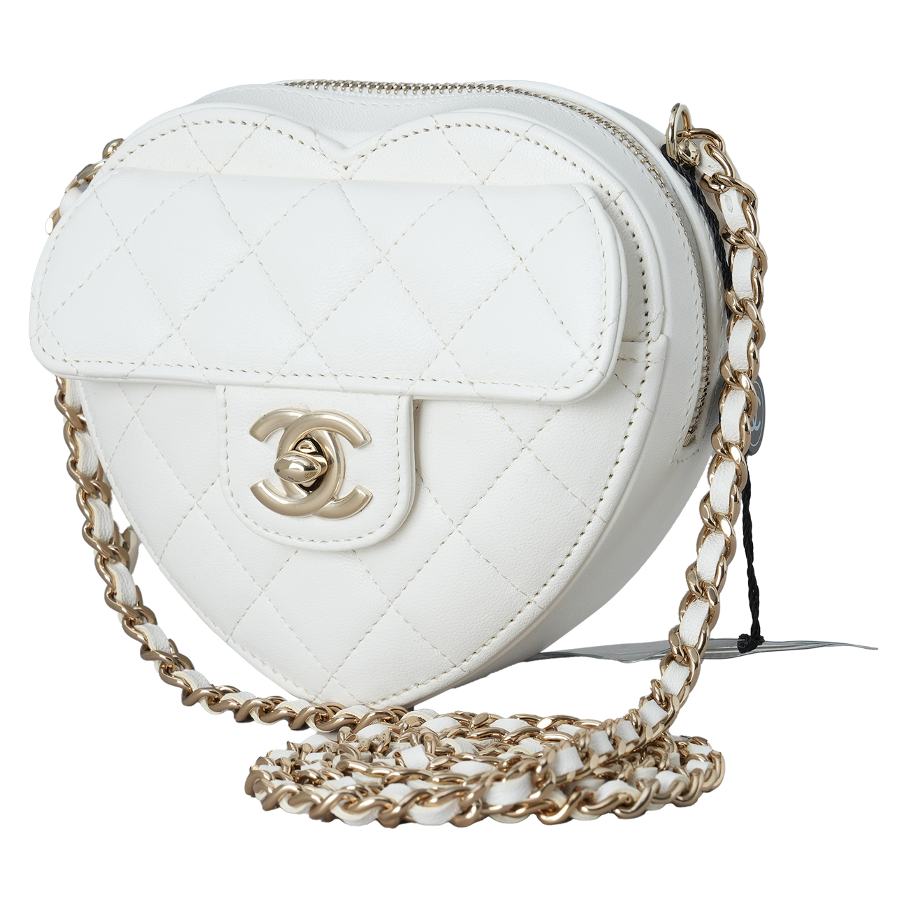 CHANEL(USED)샤넬 AP2784 램스킨 하트백 스몰