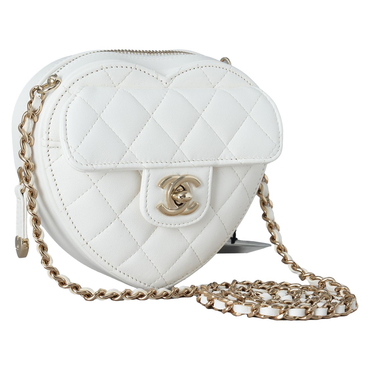 CHANEL(USED)샤넬 AP2784 램스킨 하트백 스몰