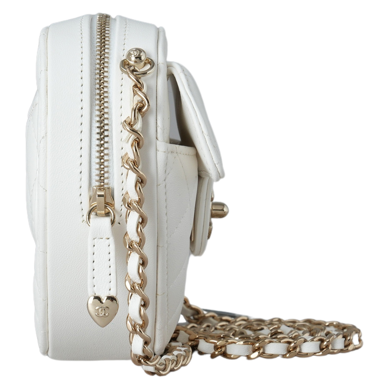 CHANEL(USED)샤넬 AP2784 램스킨 하트백 스몰