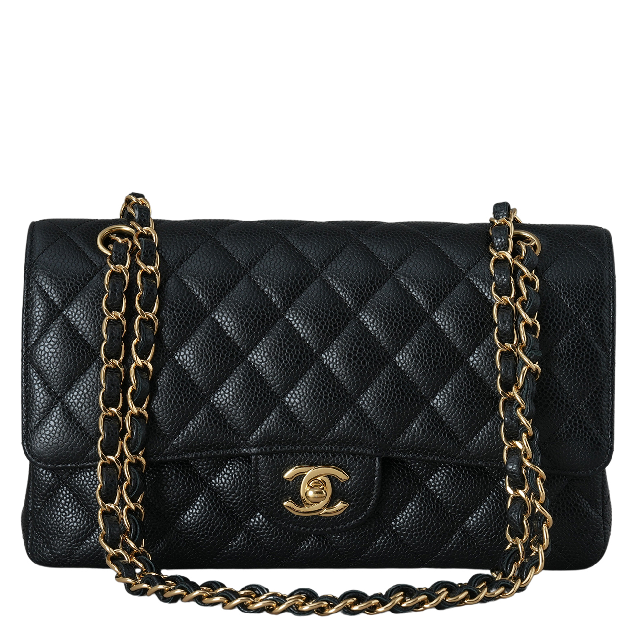 CHANEL(USED)샤넬 캐비어 클래식 미듐 플랩백