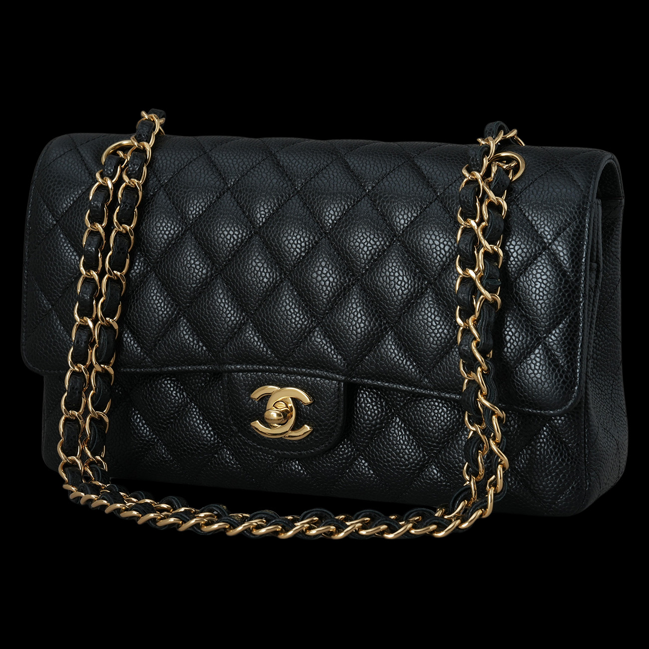 CHANEL(USED)샤넬 캐비어 클래식 미듐 플랩백
