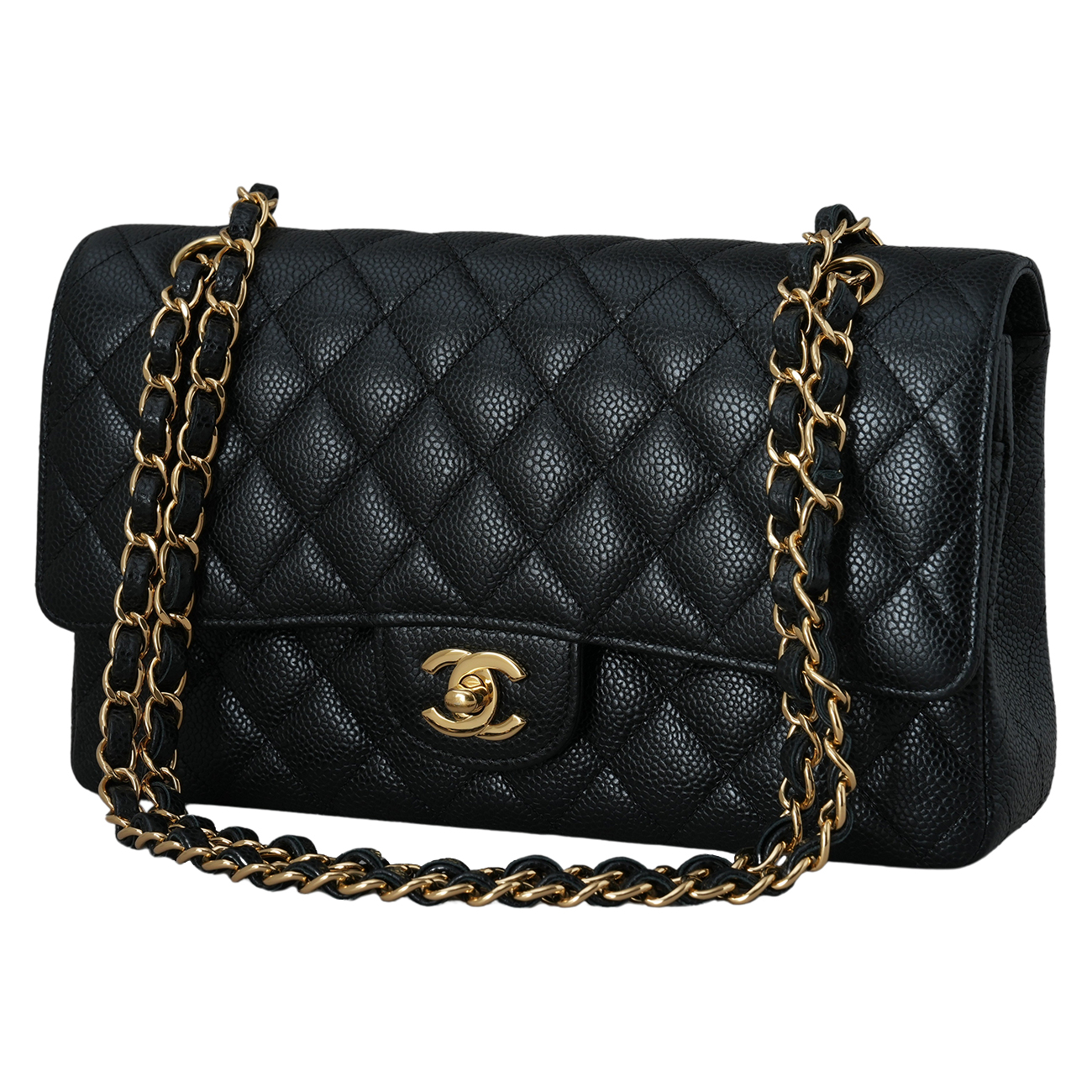 CHANEL(USED)샤넬 캐비어 클래식 미듐 플랩백
