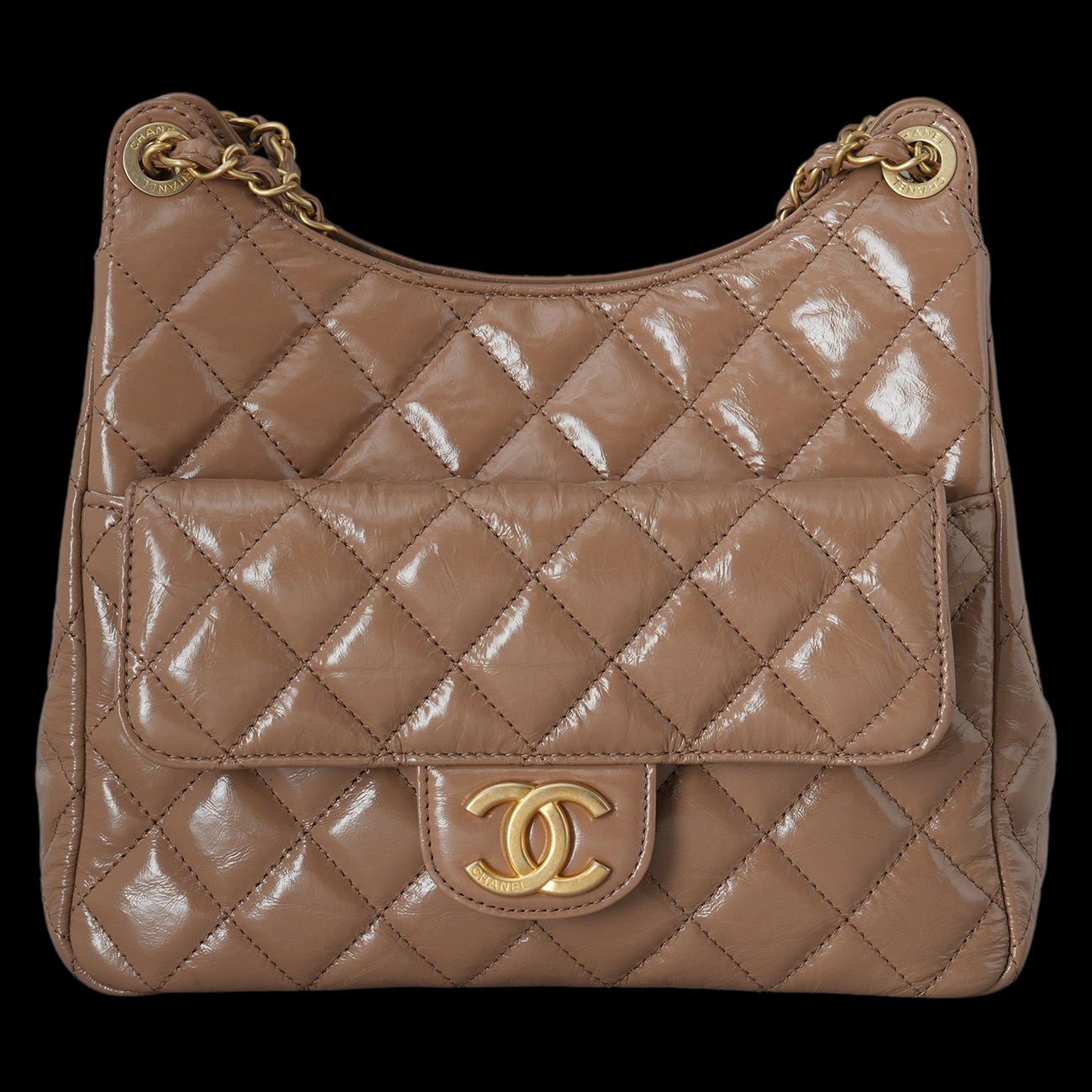 CHANEL(USED)샤넬 AS4322 포켓 체인 호보백