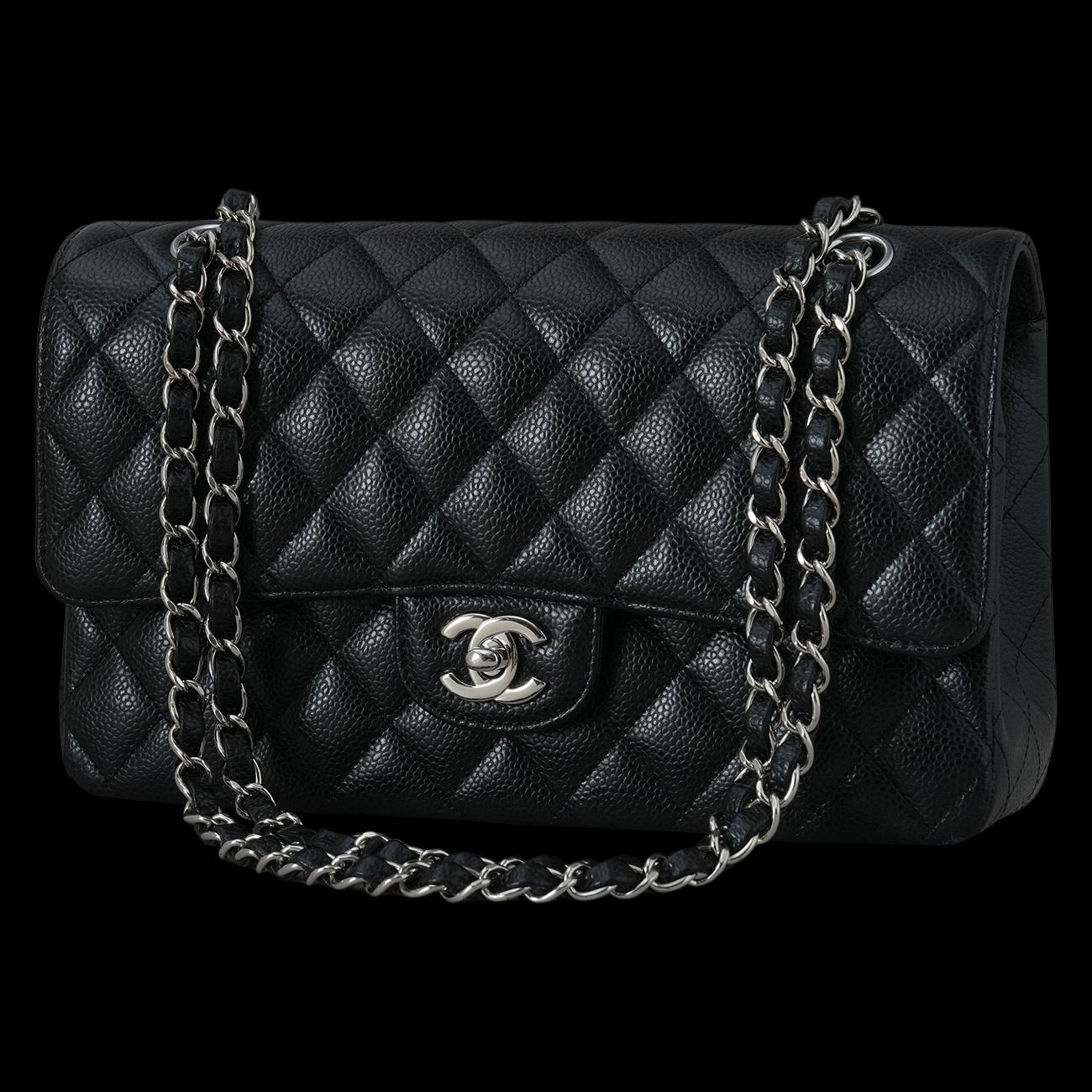 CHANEL(USED)샤넬 캐비어 클래식 미듐 플랩백