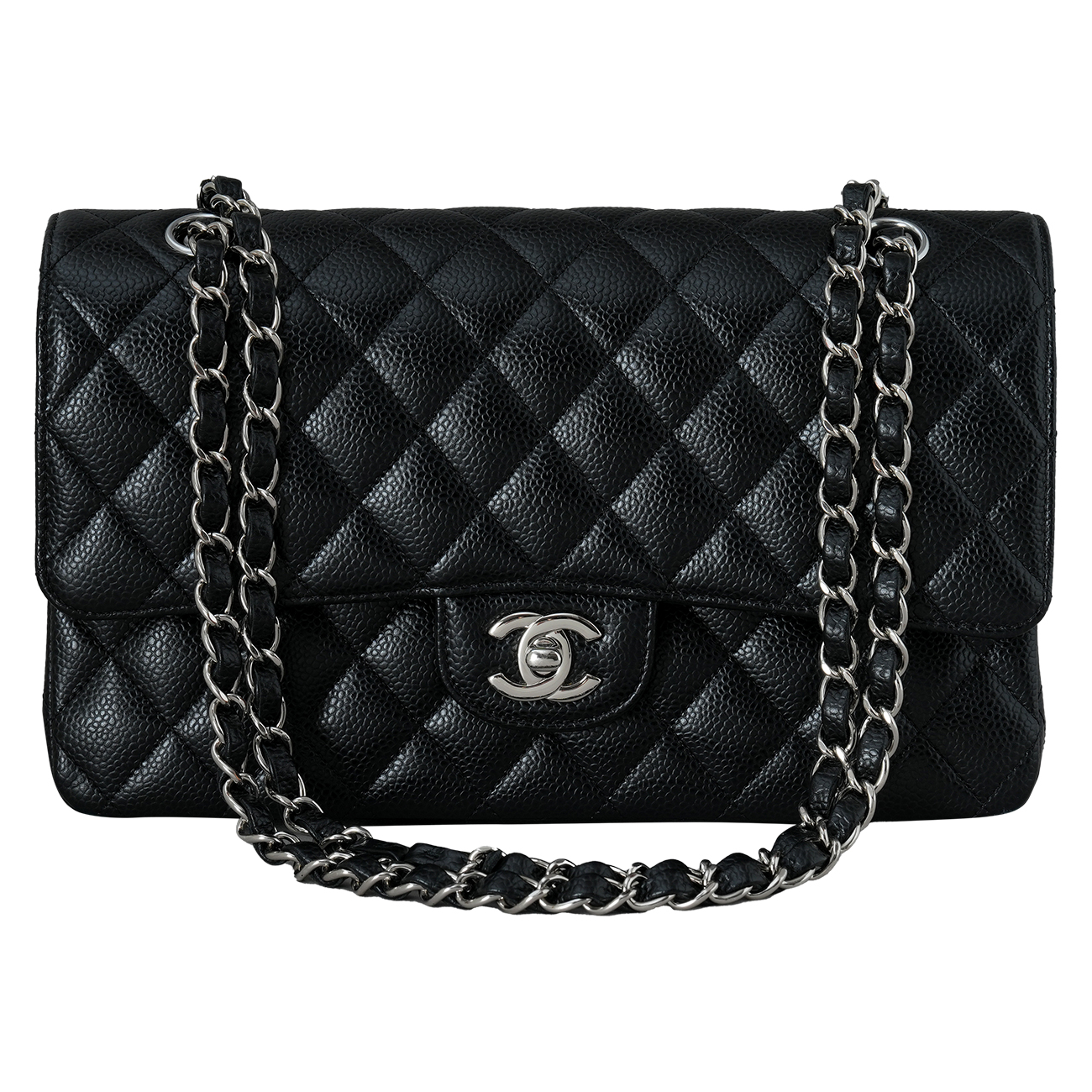 CHANEL(USED)샤넬 캐비어 클래식 미듐 플랩백