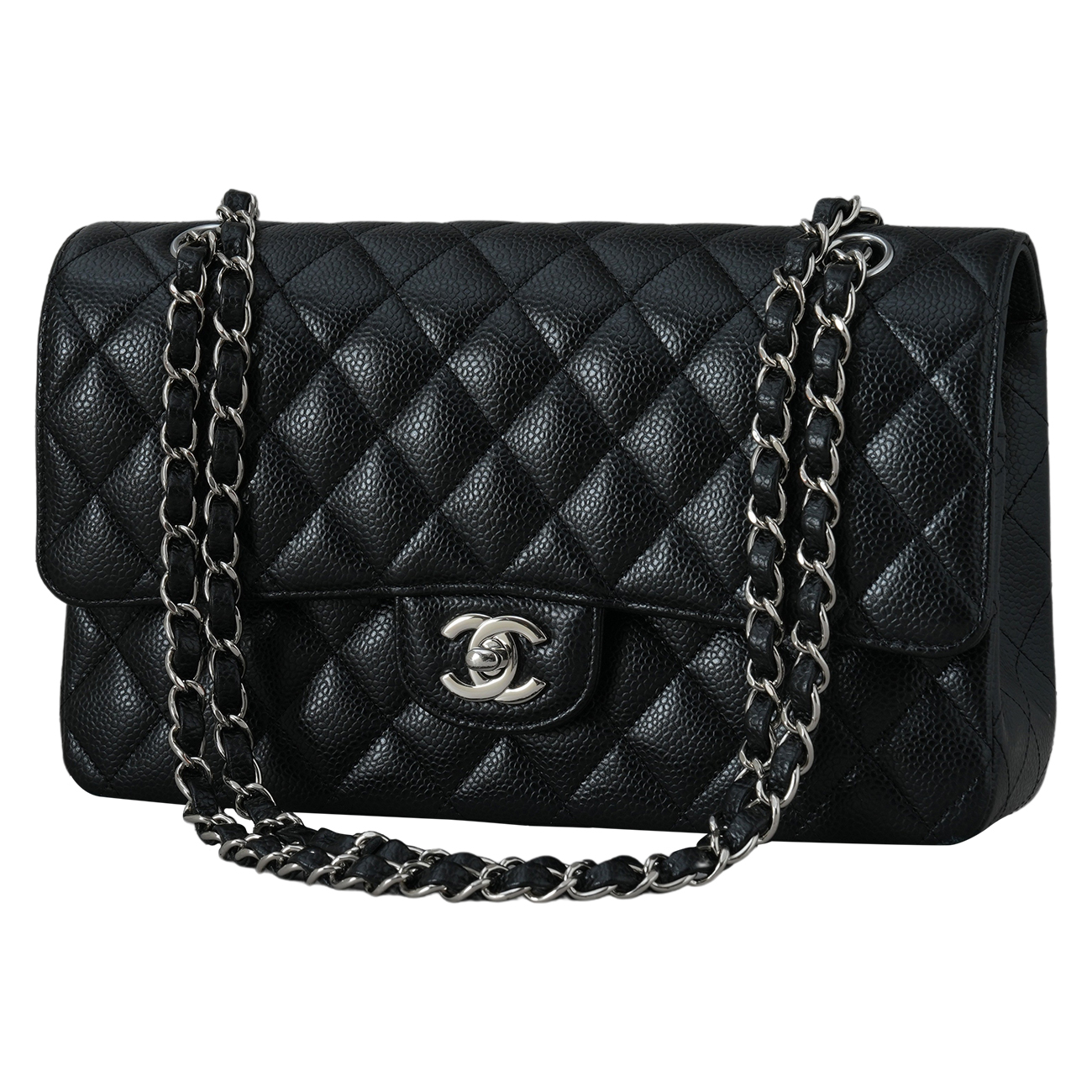 CHANEL(USED)샤넬 캐비어 클래식 미듐 플랩백