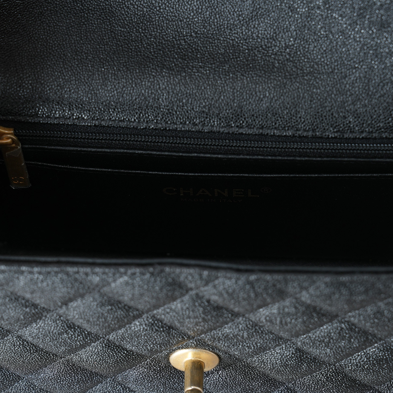 CHANEL(USED)샤넬 캐비어 클래식 뉴미니 탑핸들