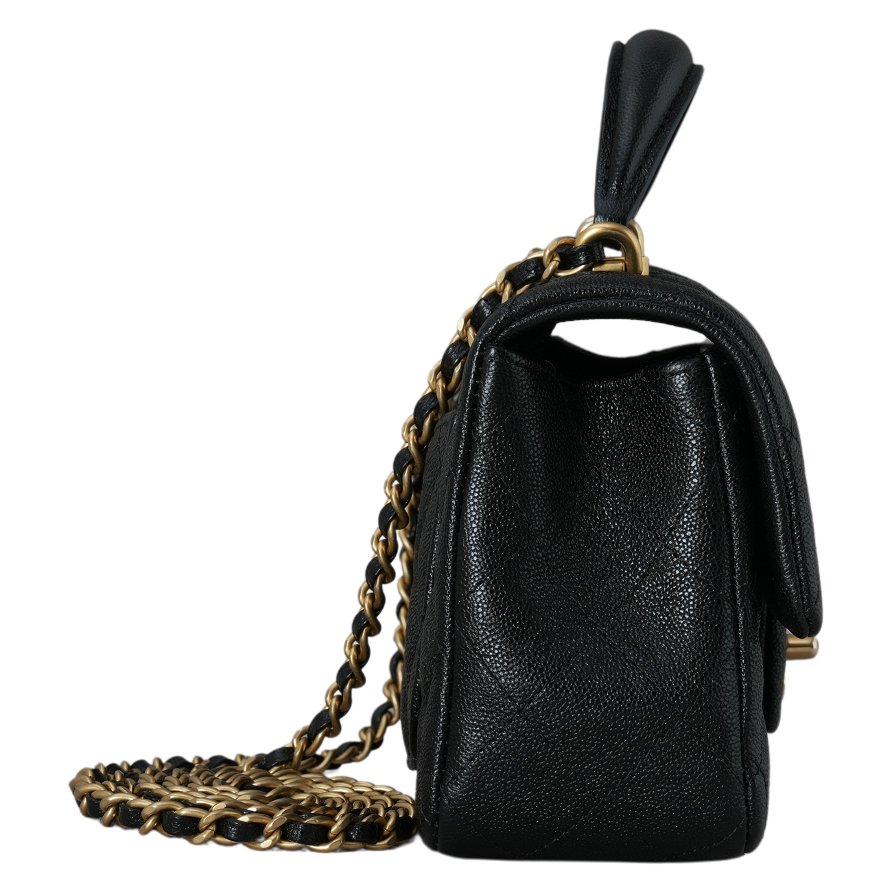 CHANEL(USED)샤넬 캐비어 클래식 뉴미니 탑핸들