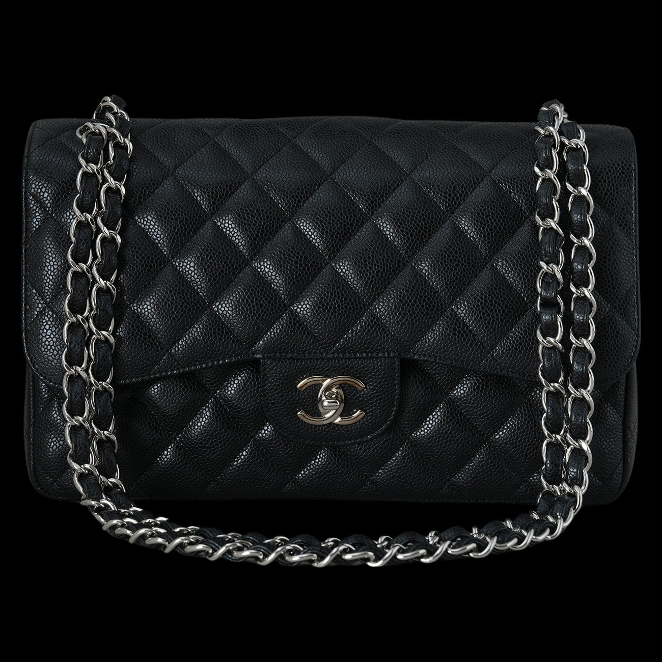 CHANEL(USED)샤넬 클래식 캐비어 라지 플랩백