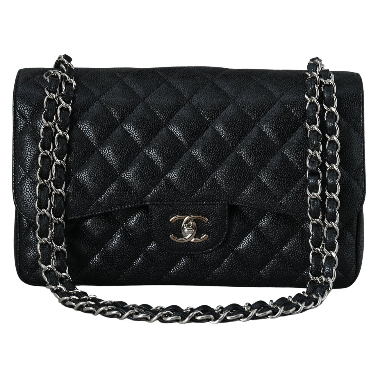 CHANEL(USED)샤넬 클래식 캐비어 라지 플랩백