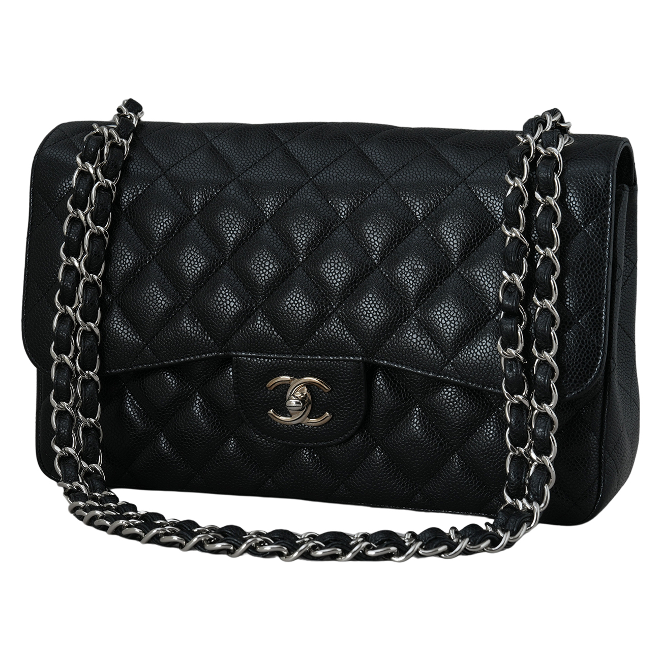CHANEL(USED)샤넬 클래식 캐비어 라지 플랩백