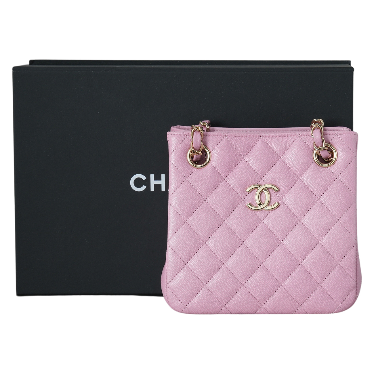 CHANEL(USED)샤넬 AS3176 캐비어 클래식 미니 버킷백