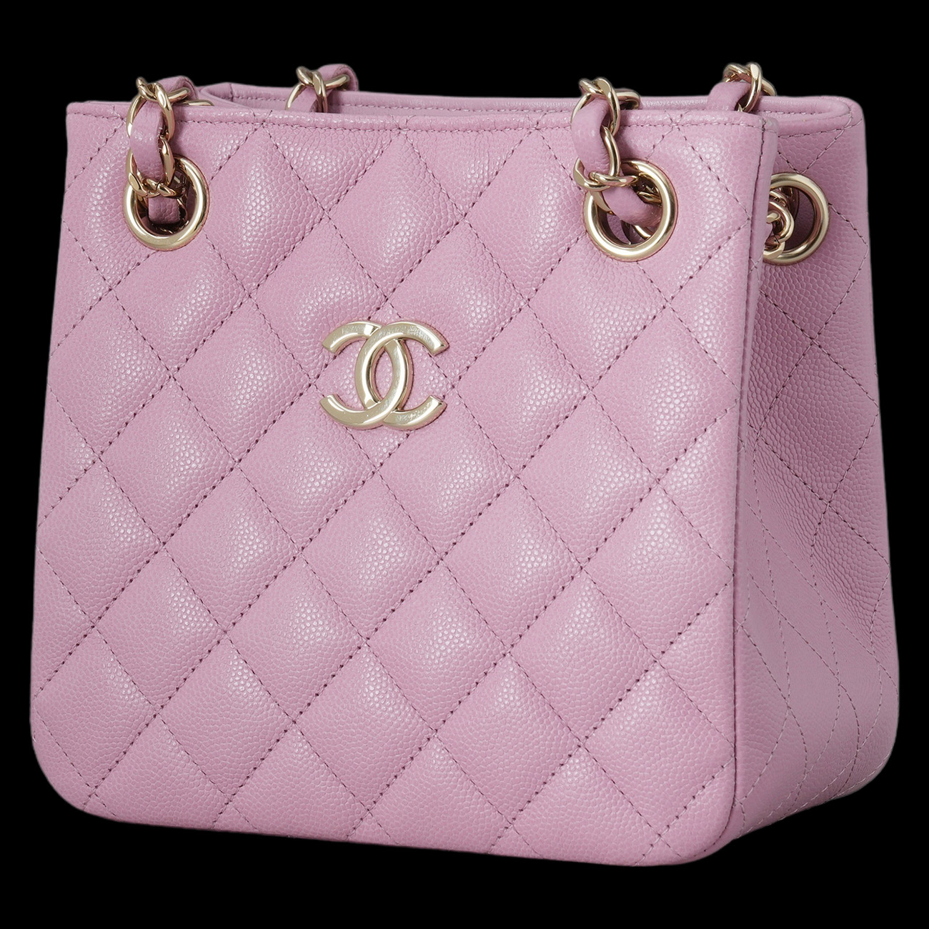 CHANEL(USED)샤넬 AS3176 캐비어 클래식 미니 버킷백