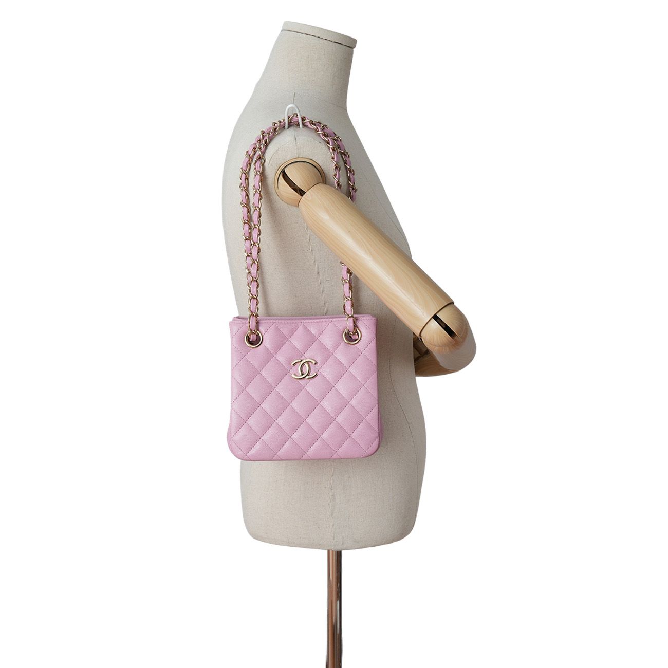 CHANEL(USED)샤넬 AS3176 캐비어 클래식 미니 버킷백
