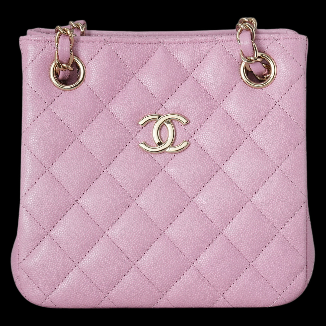 CHANEL(USED)샤넬 AS3176 캐비어 클래식 미니 버킷백
