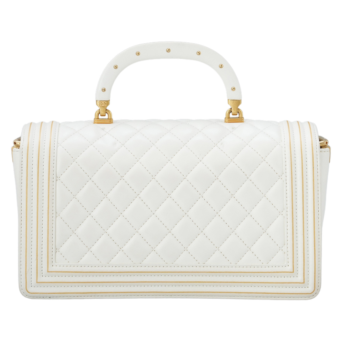 CHANEL(USED)샤넬 시즌 램스킨 보이샤넬 체인 플랩백