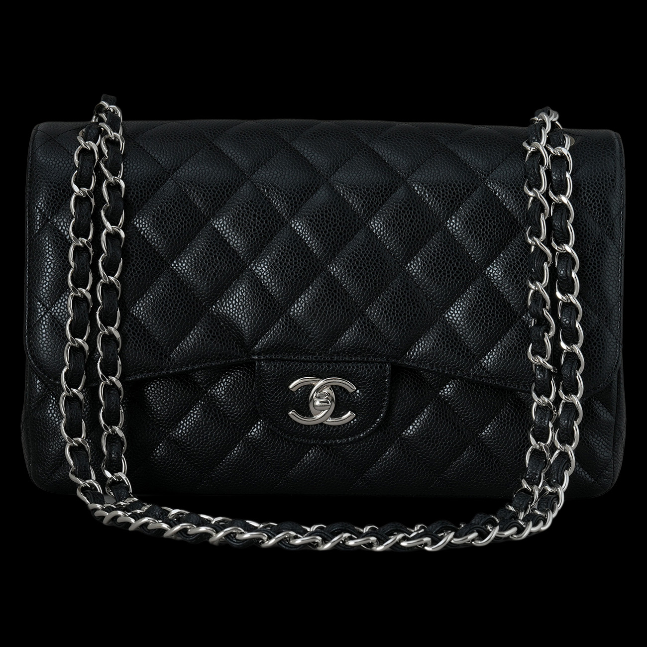 CHANEL(USED)샤넬 캐비어 클래식 라지 플랩백