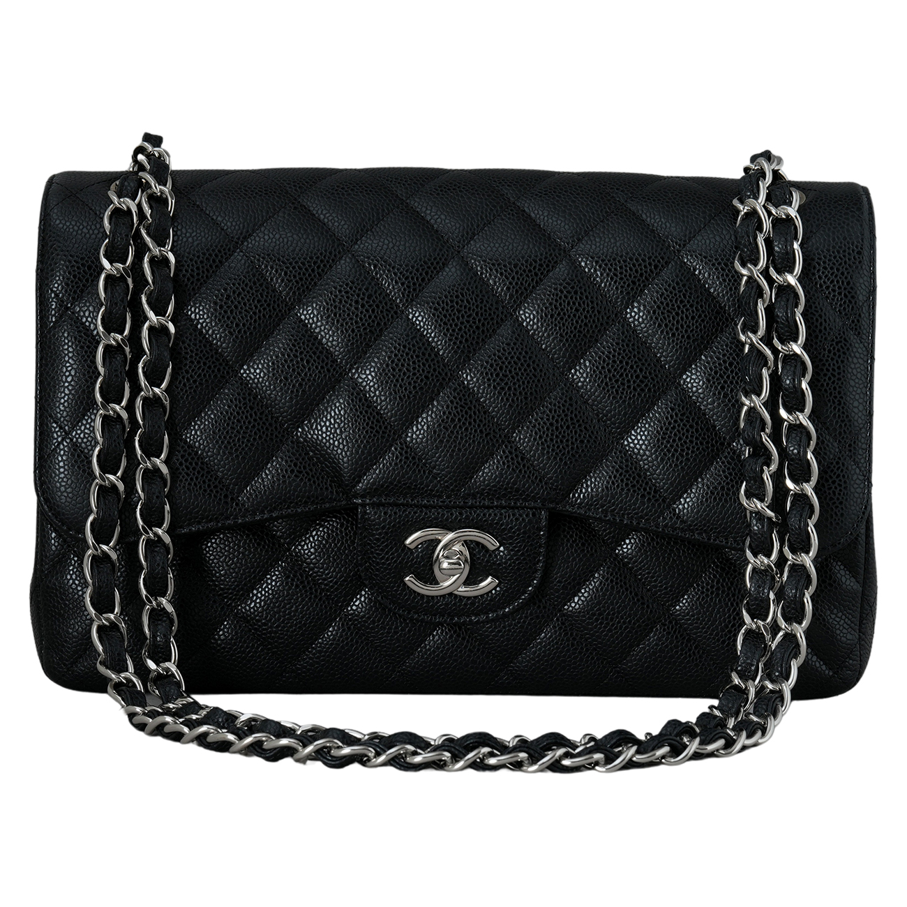 CHANEL(USED)샤넬 캐비어 클래식 라지 플랩백