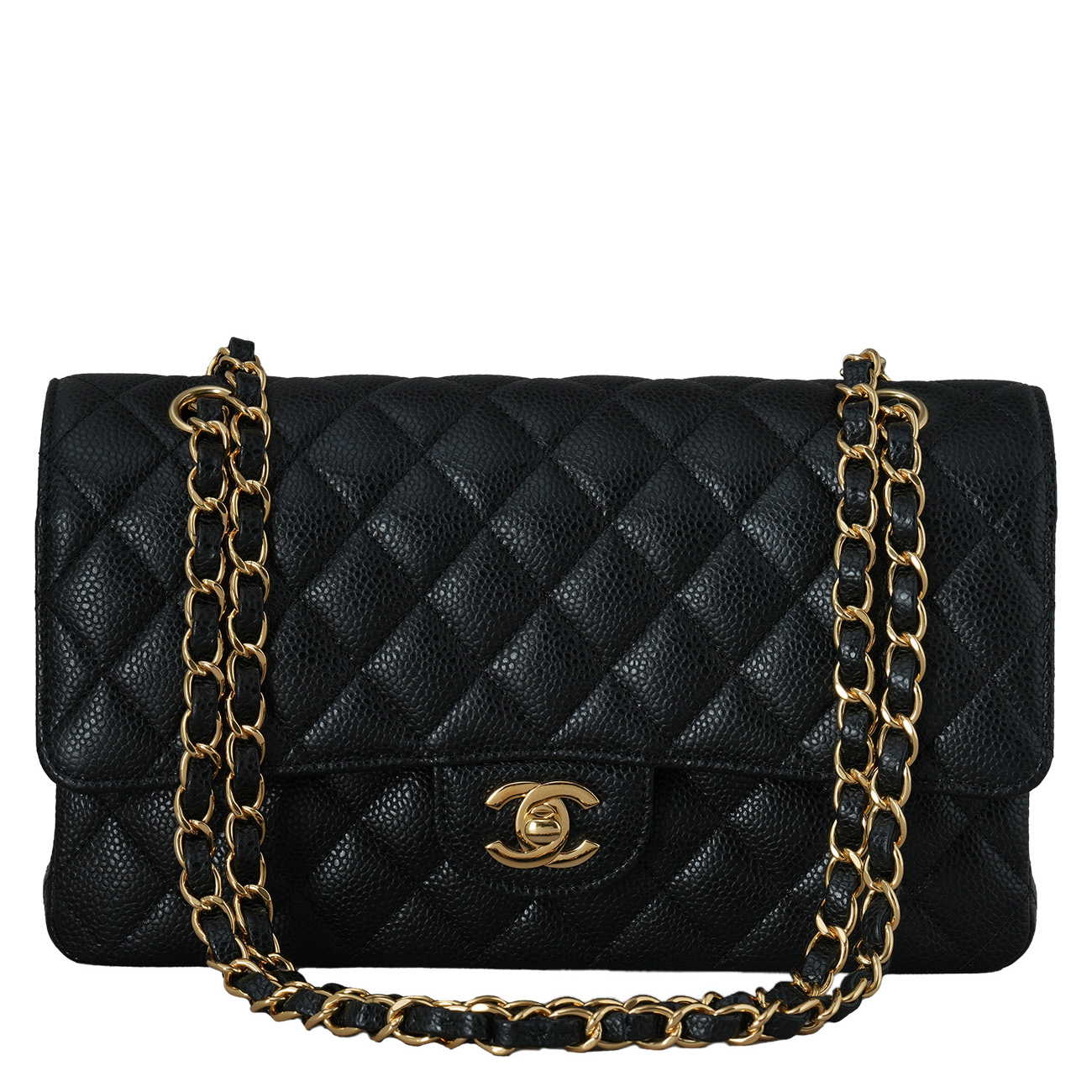 CHANEL(USED)샤넬 캐비어 클래식 미듐 플랩백