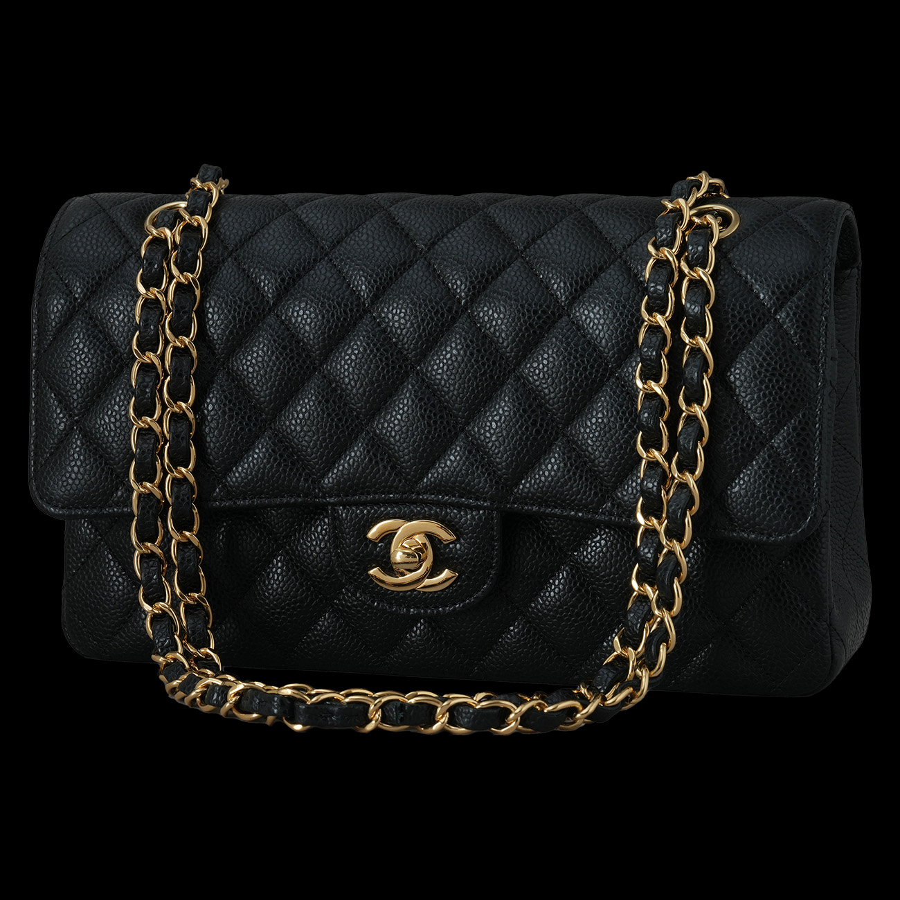 CHANEL(USED)샤넬 캐비어 클래식 미듐 플랩백