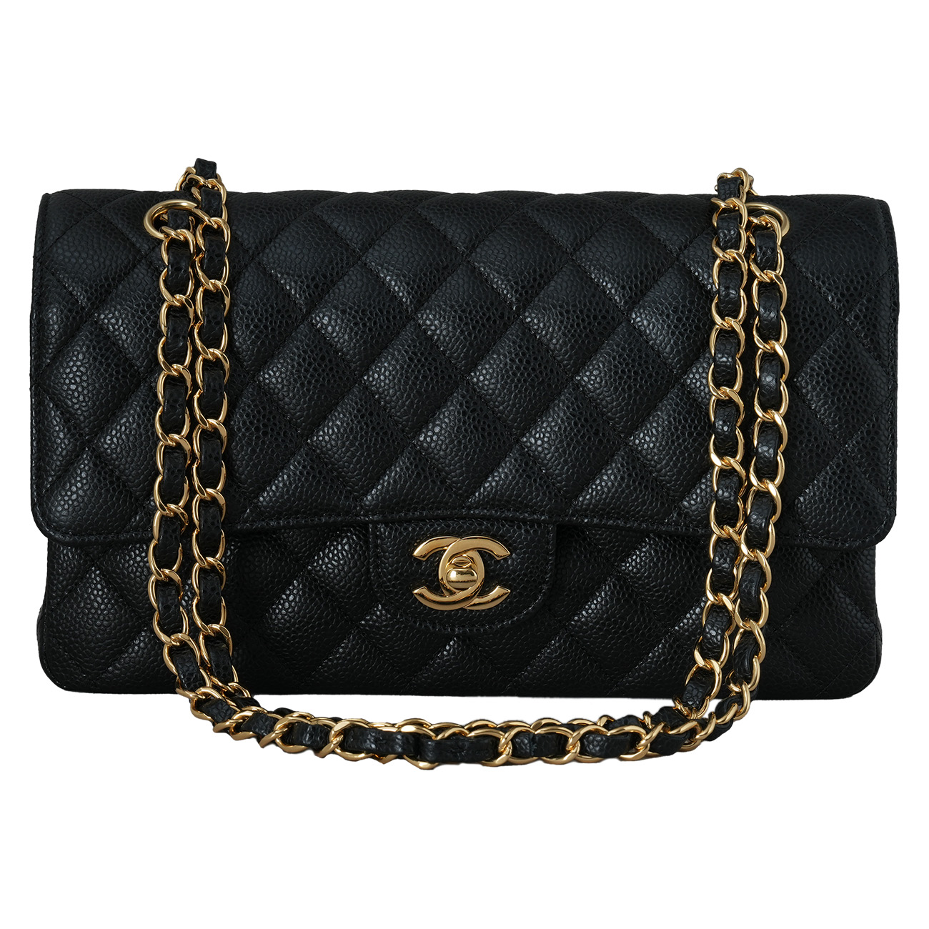 CHANEL(USED)샤넬 캐비어 클래식 미듐 플랩백