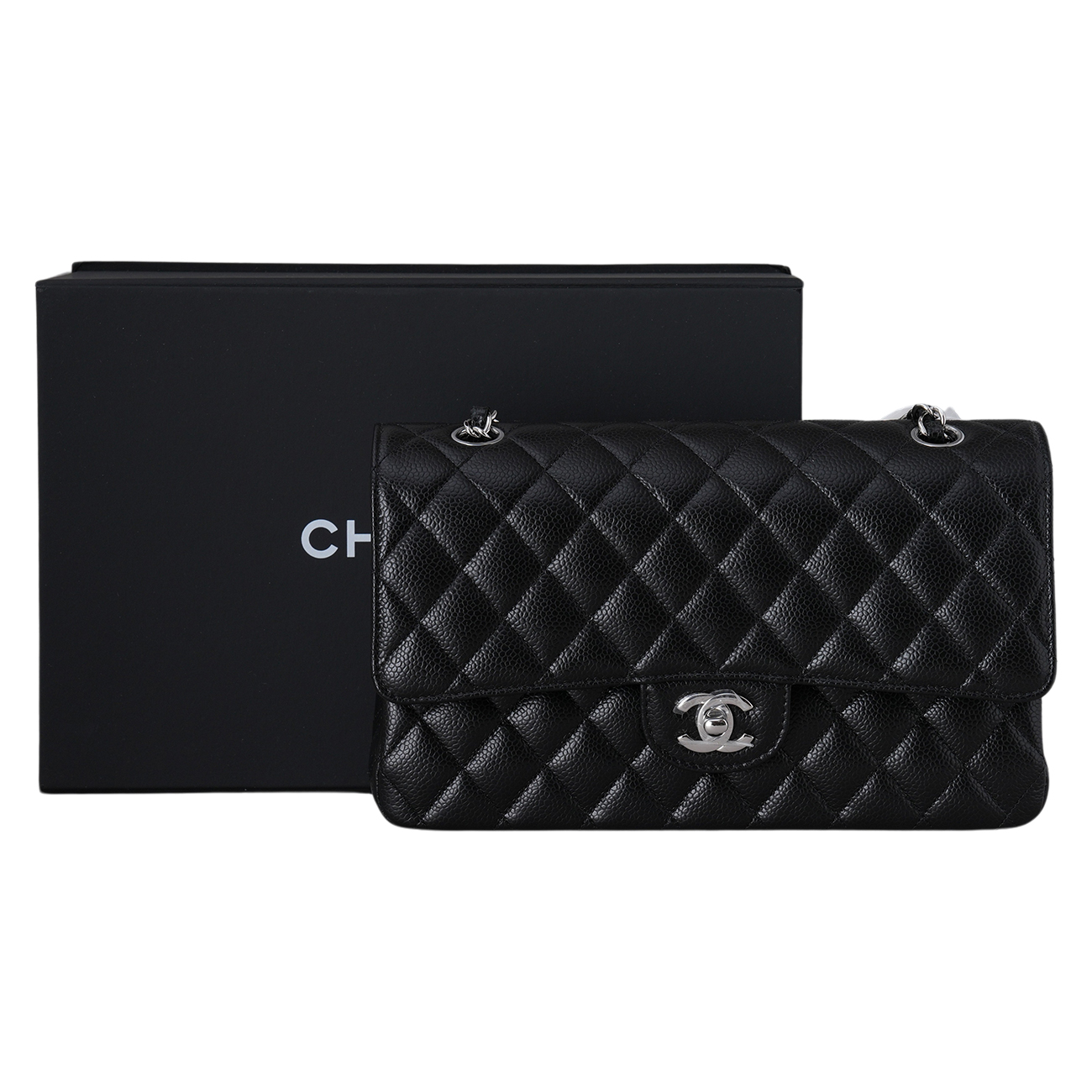 CHANEL(USED)샤넬 캐비어 클래식 미듐 플랩백