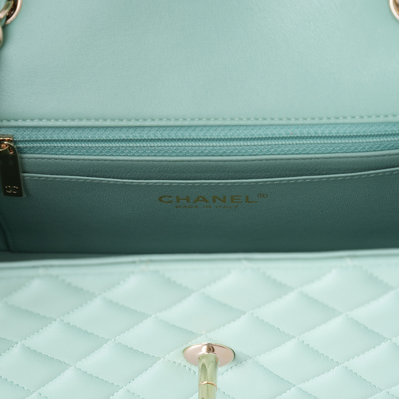 CHANEL(USED)샤넬 램스킨 뉴미니 체인 플랩백