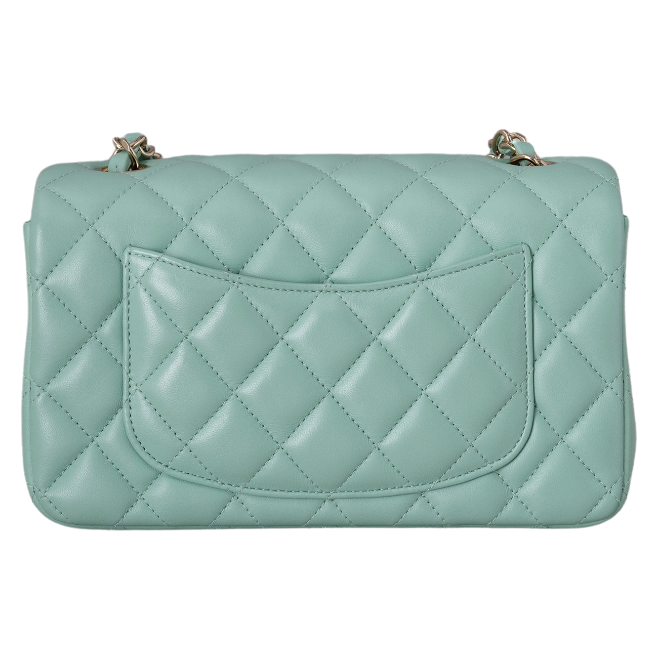 CHANEL(USED)샤넬 램스킨 뉴미니 체인 플랩백