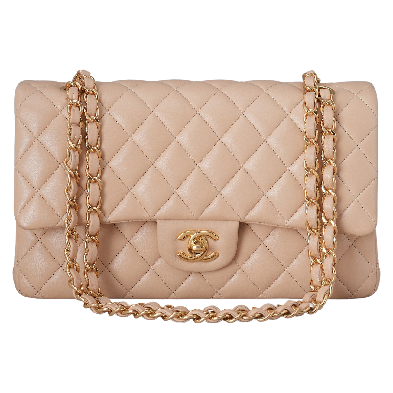 CHANEL(USED)샤넬 램스킨 클래식 미듐 플랩백