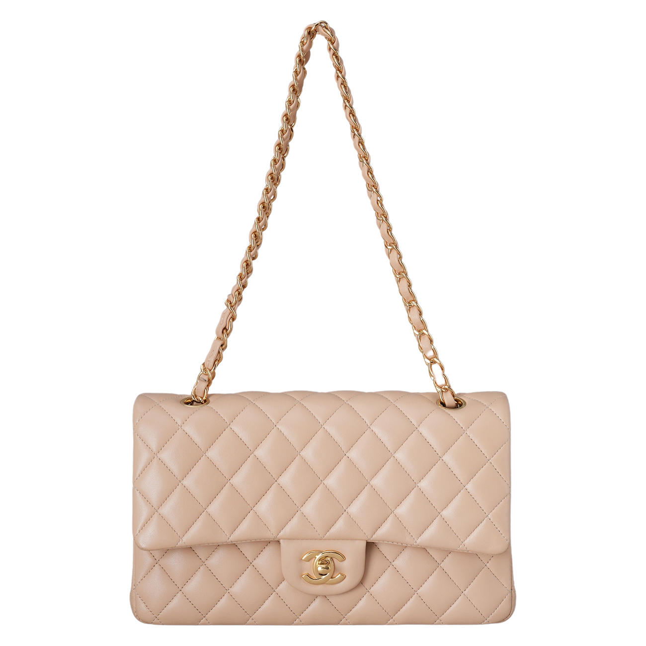 CHANEL(USED)샤넬 램스킨 클래식 미듐 플랩백