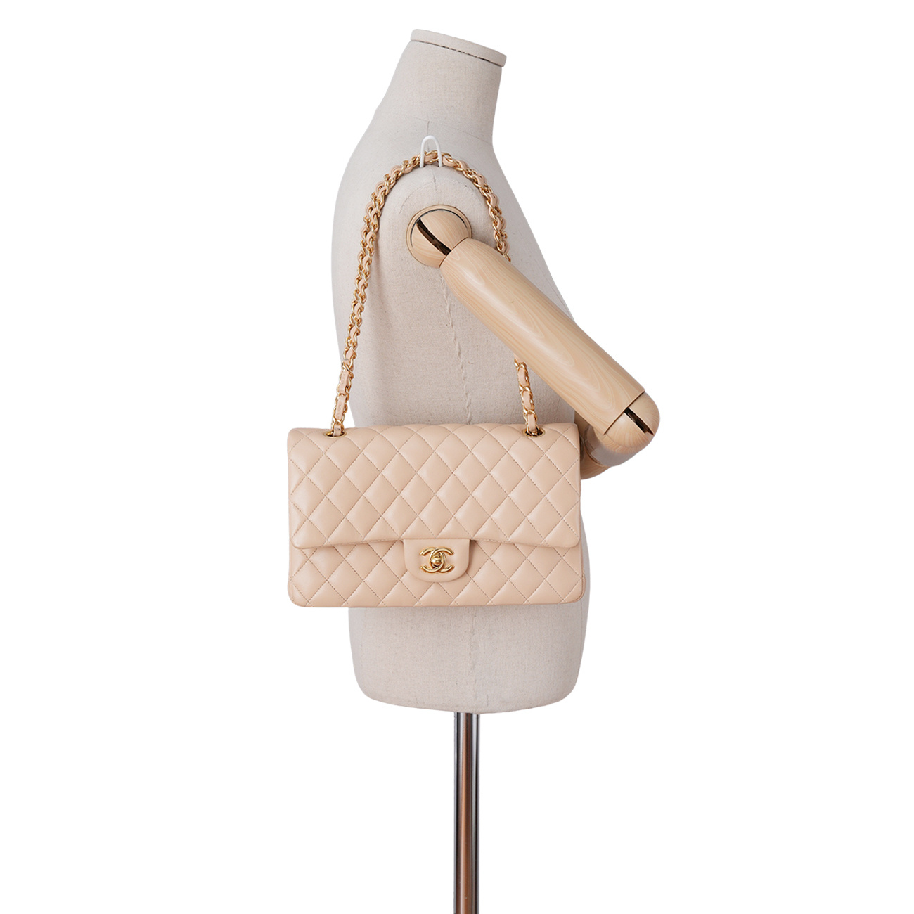 CHANEL(USED)샤넬 램스킨 클래식 미듐 플랩백