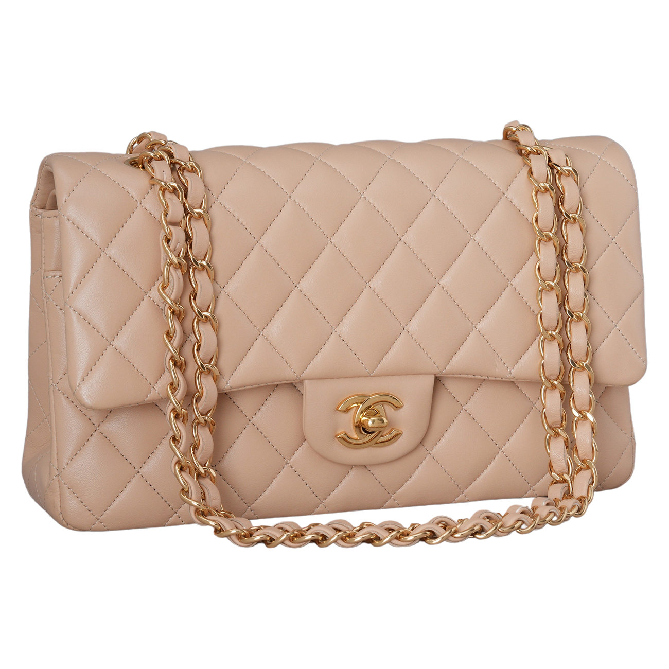 CHANEL(USED)샤넬 램스킨 클래식 미듐 플랩백