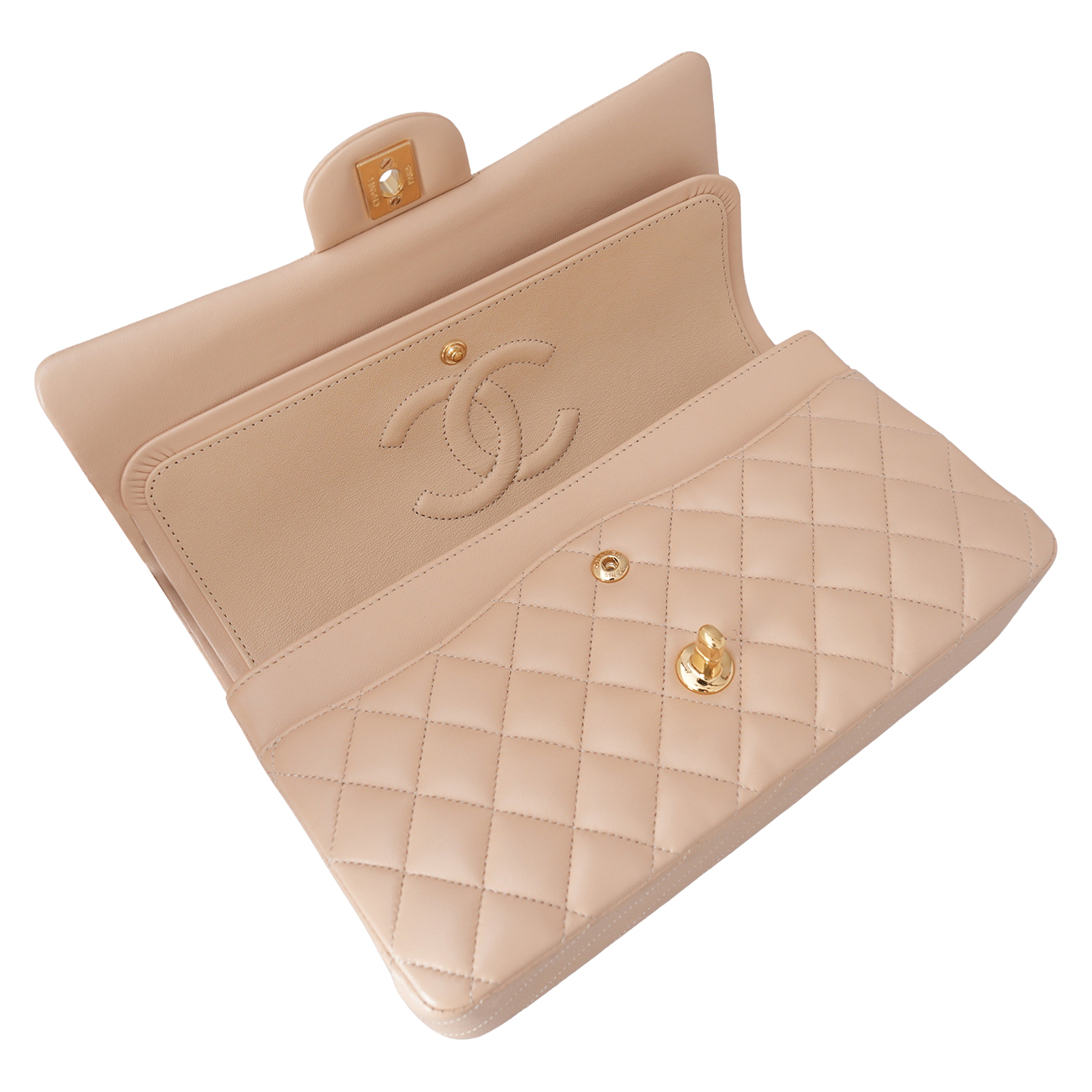 CHANEL(USED)샤넬 램스킨 클래식 미듐 플랩백